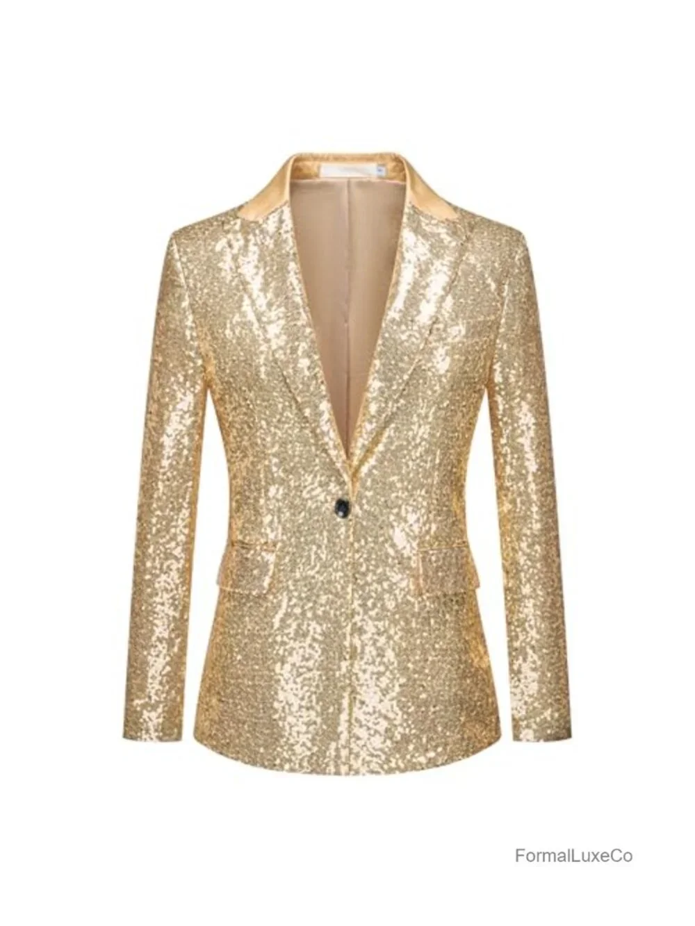 Sequin Blazer Open Front Long Sleeve Casual Party Jacket